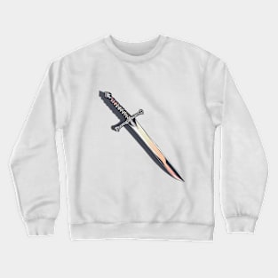 Sword Pastel shades Shadow Silhouette Anime Style Collection No. 357 Crewneck Sweatshirt